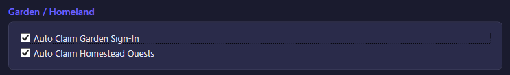 Homeland tab overview