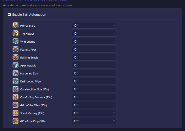 Trigger dropdown explanation